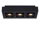 Lucide 09119/16/30 stropné bodové svietidlo Xirax 3x5W | GU10 | 2200-3000K - Dim to warm