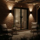 Ideal Lux 092317 vonkajšie nástenné svietidlo Gun 2x60W | E27 | IP54 - čierne