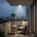 Ideal Lux 092324 vonkajšie stropné svietidlo Gun Alluminio 1x28W | GU10 | IP44 - strieborné