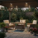 Ideal Lux 092324 vonkajšie stropné svietidlo Gun Alluminio 1x28W | GU10 | IP44 - strieborné