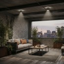 Ideal Lux 092324 vonkajšie stropné svietidlo Gun Alluminio 1x28W | GU10 | IP44 - strieborné