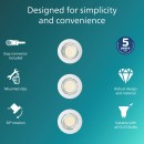 Philips 8721103036971 sada zapustených svietidiel Peridot GU10 | biela
