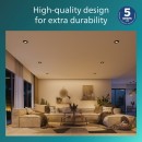 Philips 8720169376083 sada zapustených svietidiel Peridot  GU10 | čierna