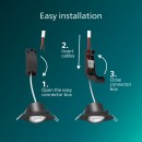 Philips 8721103038074 LED zapustené svietidlo Cilantro  | 5W integrovaný LED zdroj | 550lm | 4000K | čierna