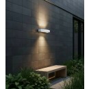 Ideal Lux 100364 vonkajšie nástenné svietidlo Andromeda 2x60W | E27 | IP54 - biele