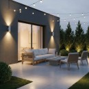 Ideal Lux 100388 vonkajšie nástenné svietidlo Gun 2x35W | GU10 - biela