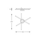 Zuma Line 003064-028070 LED prisadené stropné svietidlo LAUTARO integrovaný LED zdroj