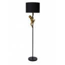Lucide 10702/81/30 stojaca lampa Extravaganza Chimp 1x60W | E27 - čierna, kov, vypínač na kábli