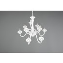 Trio 112900931 závesné stropné svietidlo Elsa 9x40W | E14 - biela