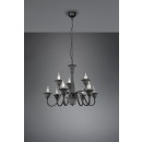 Trio 112900942 závesné stropné svietidlo Elsa 9x40W | E14 - antracit