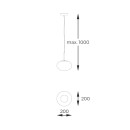 Zuma Line 133867-027989 závesné stropné svietidlo OMI G9