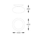 Zuma Line 133867-027992 prisadené stropné svietidlo OMI E27