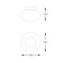 Zuma Line 1187 prisadené stropné svietidlo OMI | 5W G9