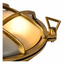 Lucide 11890/25/02 nástenná vonkajšia lampa Dudley 1x40W | E27 | IP65 - mosadz, stmievateľná
