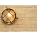 Lucide 11890/25/02 nástenná vonkajšia lampa Dudley 1x40W | E27 | IP65 - mosadz, stmievateľná