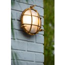 Lucide 11890/25/02 nástenná vonkajšia lampa Dudley 1x40W | E27 | IP65 - mosadz, stmievateľná