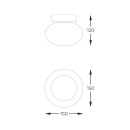 Zuma Line 133867-028001 prisadené stropné svietidlo OMI G9