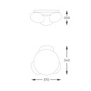 Zuma Line 1190 prisadené stropné svietidlo OMI | 5W G9