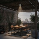 Ideal Lux 122663 vonkajšie stropné svietidlo Gun Bianco 1x28W | GU10 | IP44 - biela