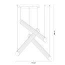 Zuma Line 002177-030011 LED závesné stropné svietidlo COMO integrovaný LED zdroj
