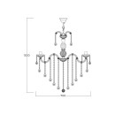 Zuma Line 003064-029227 závesné stropné svietidlo CHATEAU E14