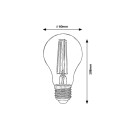 Rabalux 1513 LED inteligentná filamentová žiarovka 1x6W | E27 | 700lm | 3000-6500K | RGB - stmievateľná, číra