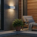 Ideal Lux 158822 vonkajšie nástenné svietidlo Andromeda Grigio 1x60W | E27 | IP55 - šedé