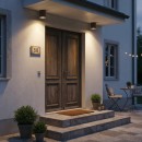 Ideal Lux 163666 vonkajšie stropné svietidlo Gun Coffee 1x28W | GU10 | IP44 - hnedé