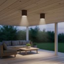 Ideal Lux 163666 vonkajšie stropné svietidlo Gun Coffee 1x28W | GU10 | IP44 - hnedé