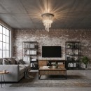 Ideal Lux 168937 prisadené stropné svietidlo Carlton 12x40W | E14 - chróm, číra