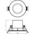 Philips Dive SL261 LED kúpeľňové zápustné bodové svietidlo 1x5W | 350lm | 2700K | IP65 - stmievateľné, ochrana EyeComfort, nikel