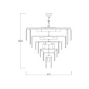 Zuma Line 003064-029223 závesné stropné svietidlo VERSAILLES E14