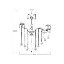 Zuma Line 003064-029226 závesné stropné svietidlo CHATEAU E14
