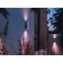 Philips Hue 17463/47 / P7 vonkajšie nástenné svietidlo appear 2x8W | 1200L | 2000-6500K | RGB | IP44 - White and Color Ambiance, nerez
