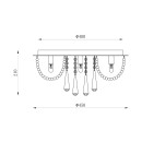Zuma Line 003064-011589 prisadené stropné svietidlo SENSI G9