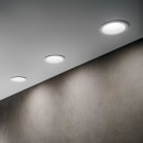 Ideal Lux 193540 LED zápustné stropné bodové svietidlo Basic wide 1x30W | 2900lm | 3000K | IP44 - biela