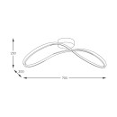 Zuma Line 003064-026634 LED prisadené stropné svietidlo ERDA integrovaný LED zdroj