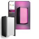 Philips Hue  8721103118578 LED vonkajší stĺpik Turaco  | 8W integrovaný LED zdroj | 1100lm | 2000-6500K | rgb - farebné | stmievač | antracit