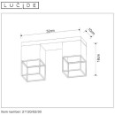 Lucide 21120/02/30 prisadené stropné svietidlo Rixt 2x40W | E27