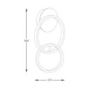 Zuma Line 003064-026633 LED nástenné svietidlo RANDO integrovaný LED zdroj