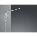 Trio 200200131 nástenné svietidlo Line 1x40W | E27 | IP20 - otočné ramená, káblový spínač, biela