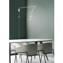 Trio 200200131 nástenné svietidlo Line 1x40W | E27 | IP20 - otočné ramená, káblový spínač, biela