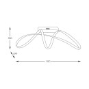 Zuma Line 003064-026622 LED prisadené stropné svietidlo FERMI integrovaný LED zdroj