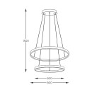 Zuma Line 003064-026647 LED závesné stropné svietidlo BRENO integrovaný LED zdroj