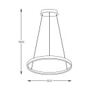 Zuma Line 003064-026652 LED závesné stropné svietidlo BRENO integrovaný LED zdroj