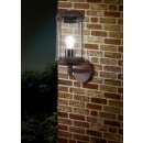 Trio 202360124 záhradná nástenná lampa Tanaro 1x40W | E27 | IP44 - hrdzavo hnedá patina