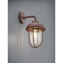 Trio 202760124 záhradná nástenná lampa Duero 1x40W | E27 | IP44 - hnedá patina, industriálna