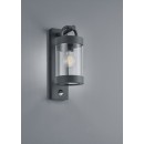 Trio 204169142 vonkajšie nástenné svietidlo s pohybovým čidlom Sambesi 1x28W | E27 | IP44 - antracit