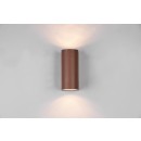 Trio 204260224 vonkajšie nástenné svietidlo Roya 2x35W | GU10 | IP44 - hrdza, svieti hore aj dole