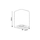 Rabalux 2050 prisadené stropné bodové svietidlo Kobald 1x42W | GU10 - biela